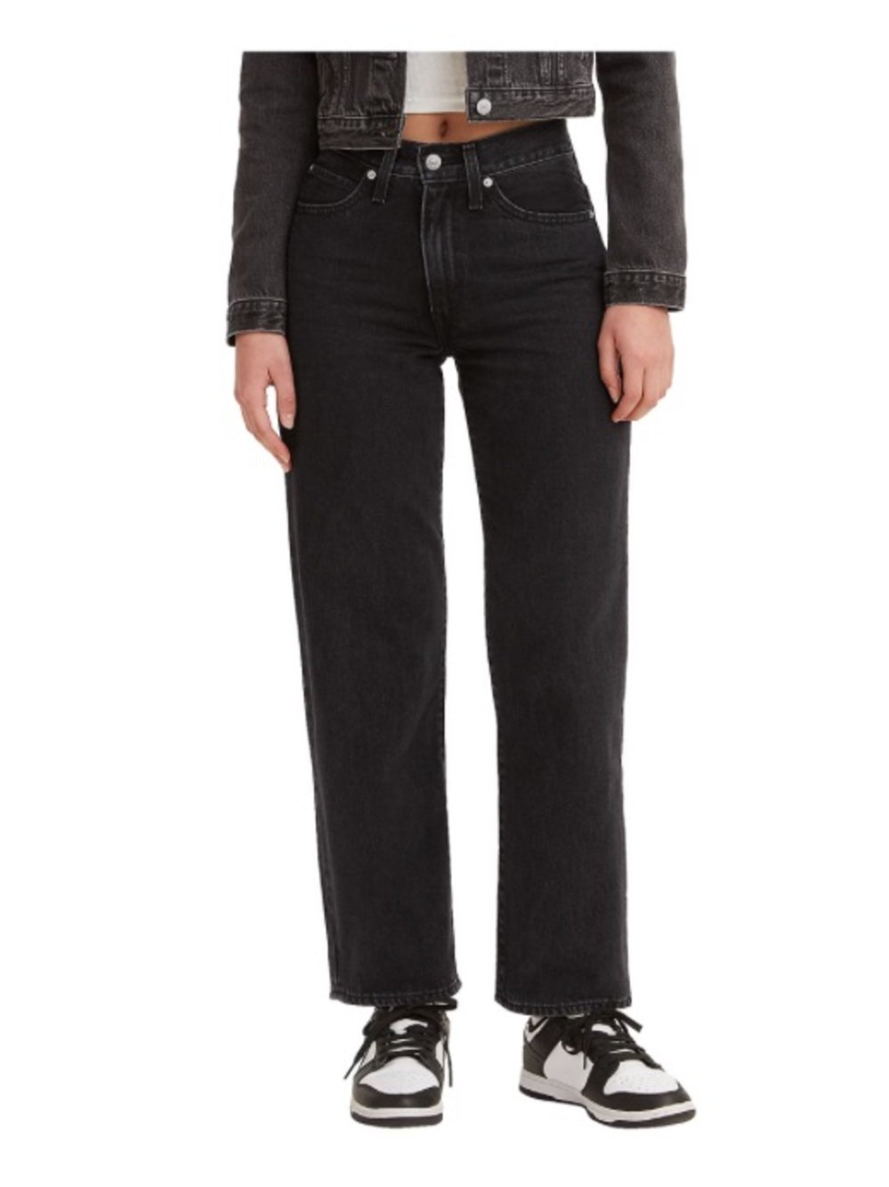 Levi’s 94 Baggy Jeans Women’s 34 Black 100% Cotton Relaxed Loose Fit